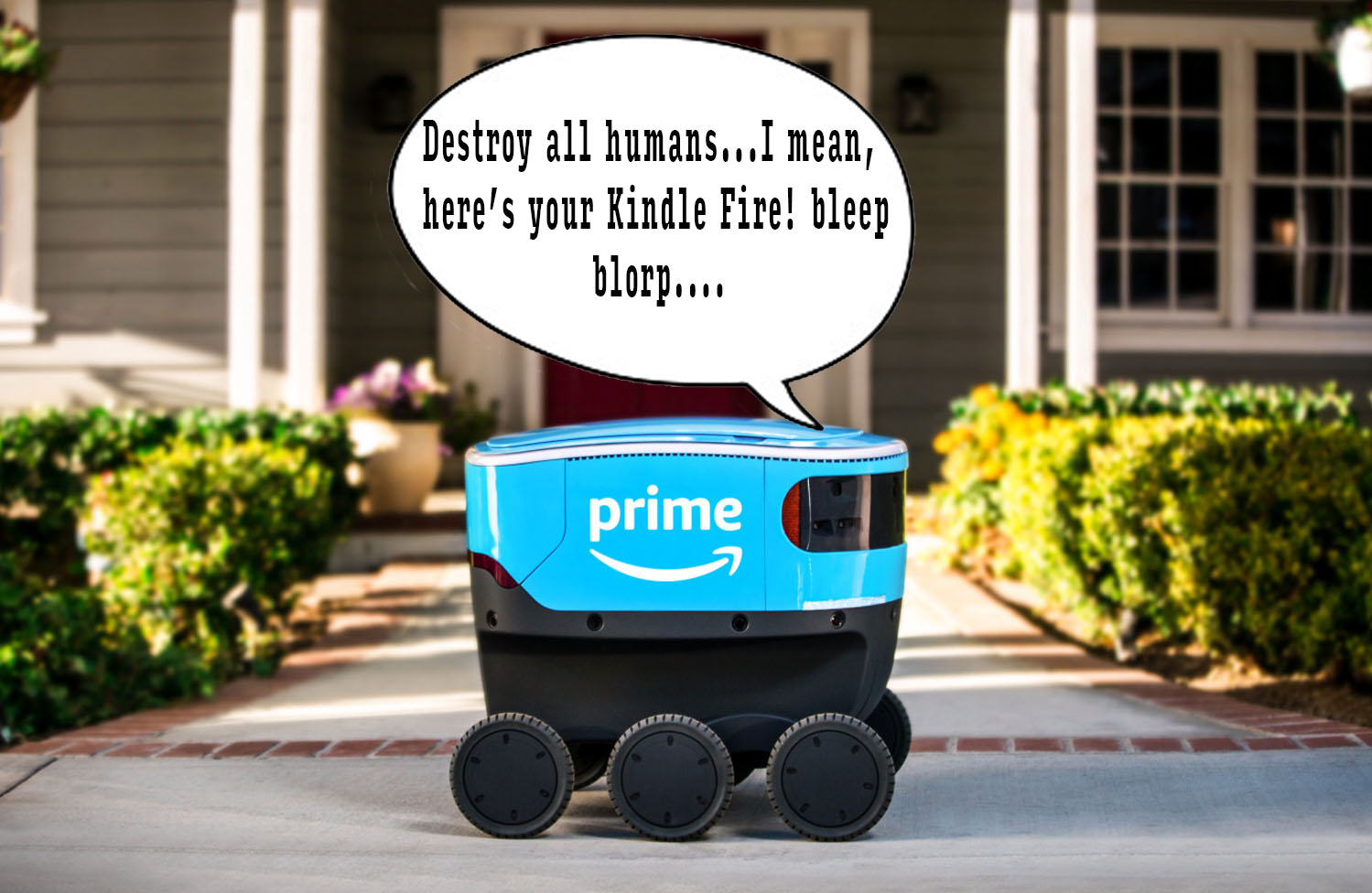 Amazon Robots Delivery Online Discount Shop For Electronics Apparel Toys Books Games Computers Shoes Jewelry Watches Baby Products Sports Outdoors Office Products Bed Bath Furniture Tools Hardware Automotive Parts